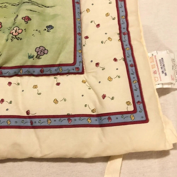Vintage Disney Winnie The Pooh Piglet Soft Crib Headboard Cover Pad Nursery - Picture 9 of 16
